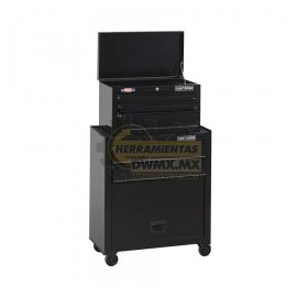 Gabinete con Ruedas y Caja Superior de Herramientas 26'' 5 Cajones CRAFTSMAN CMST22653BK