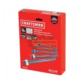 Juego de 5 Extensiones de Fuerza de Torsión 1/2'' CRAFTSMAN CMMT98356