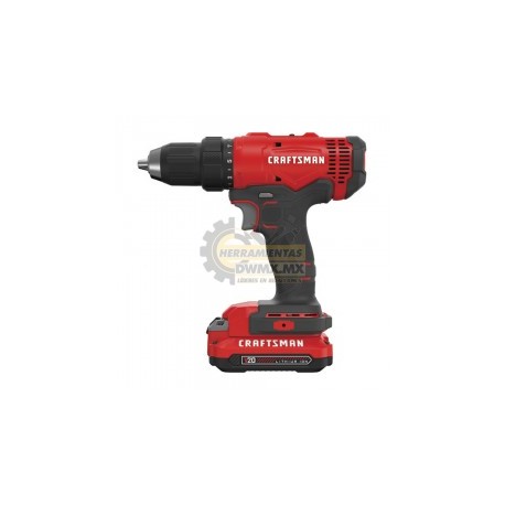 Taladro Inalámbrico 20V 1/2'' CRAFTSMAN CMCD701C2