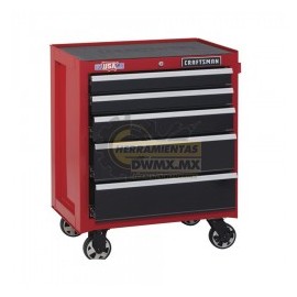 Gabinete de Herramientas Inferior 26'' con Ruedas 5 Cajones Rojo CRAFTSMAN CMST22752RB