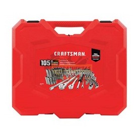 JUEGO DE ENCHUFES ESTANDAR Y METRICO 105 PIEZAS  CRAFTSMAN CMMT12023