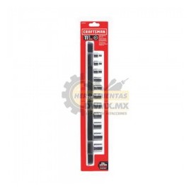 Juego de 11 Dados 3/8'' 6 pts CRAFTSMAN CMMT12042M